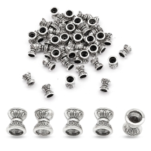 Конус Шапочки для Намистин Двосторонні, Металеві, Античне Срібло, 6.5х5мм, Отвір 1.5х3.5мм, (13WB11129)