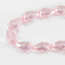 Koraliki Szklane Galwanizacja Fasetowane, 7x5mm 72szt/53cm/sznur (13WB10540)