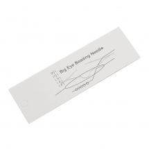 Igłą Giętka do Koralików, z Dużym Uchem, Stal Nierdzewna, 57x0.3mm, Otwór 0.1mm, 1szt (13WB11760)