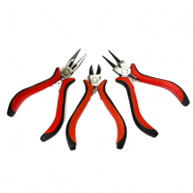 Zestaw Narzędzia, Stal Węglowa, Szczypce Okrągłe, Szczypce, Szczypce Boczne, Czerwony, 185x170mm, 3szt/set (13WB11414)