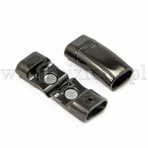 Zapięcie Magnetyczne Stop Biżuterii Broń Stalowa 26x12.5x7mm Półotwory 10x5mm 1szt (13WB10957)