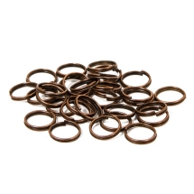 Ogniwka Podwójne Żelazne 10х0.7mm Kolor: Miedź 200szt/50g/opakowanie (13WB11013)