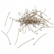 Szpilki Haczyki Mosiądz 50х0.7mm Kolor: Brązowy około 270szt/50g (13WB12461)