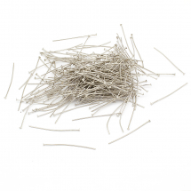 Піни Гвоздики, плоска капелюшок, Залізо, Колір: Платина, Розмір: 42х0.7мм, 50г / около250шт, (13WB12469)