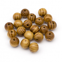 Koraliki Naturalne Drewniane Okrągły, Brązowy, 18mm, 20szt (13WB12568)