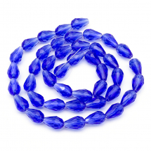 Koraliki Szklane Fasetowany 15x10mm 50szt/79cm/sznur (13WB12863)