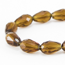 Koraliki Szklane Fasetowany 15x10mm 50szt/79cm/sznur (13WB12872)