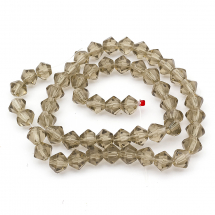 Koraliki Szklane Fasetowany, 6mm 55szt/32cm/sznur (13WB12955)