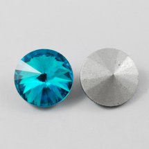 Dżety Cyrkonie Rivoli Szklane Stożkowe, Tylne Platerowane, Niebieski, 8x4.5mm, 20szt (13WB13771)