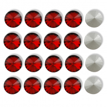 Стрази Скляні Конус, з Покриттям Задньою Сторони, Колір: Червоний, Розмір: 8x4.5мм, (13WB13772)