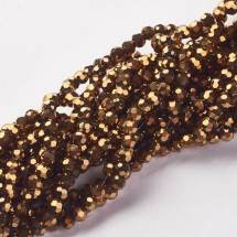 Koraliki Szklane Fasetowany, 10mm 34szt/34cm/sznur (13WB12945)