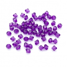 Koraliki Akrylowe Fasetowane Biconus 6mm 215szt/25g (13WB14180)