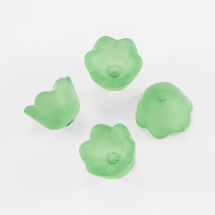 Nakładki na Koraliki Akrylowe Matowe 10x6mm Kolor: Zielony 95szt/opakowanie/25g (13WB14329)