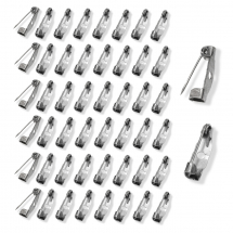 Baza Broszki, Szpilka, Żelazo, Kolor: Stal Pistoletowa, 15x5x4.5mm, Otwór 1.8mm, Pin 1mm, 50szt (13WB12775)