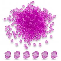 Koraliki Akrylowe Fasetowane Biconus 6mm 2154szt/25g (13WB14407)