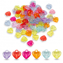 Koraliki Akrylowe Serce 17x16x6mm 75szt/50g (13WB14434)