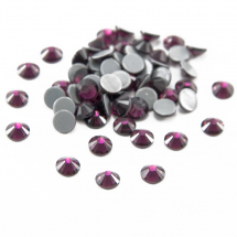 Скляні Стрази - Кабошони, Грановані, Клас А, Плоскі Круглі, Колір: Аметист, Розмір: 2.7 ~ 2.8мм, (13WB14450)