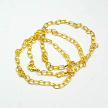 Baza do Bransoletki Żelazo 20.5 cm Kolor: Złoty 5szt (13WB14749)