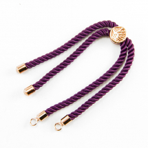 Baza do Bransoletki,Nylonowa elementy z Mosiądzu Eco ze złoceniem, Kolor: Indygo, 21x0,3 cm 1szt (13WB14798)