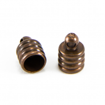 Końcówki do Sznura Mosiądz 9x6mm Kolor: Miedź 20szt (13WB14829)