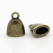 Końcówki do Sznura Stop Metalowy 13x10x7mm Kolor: Bronze 10szt (13WB14873)