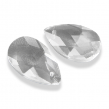 Zawieszka Szklana Fasetowana 16x9x6mm Otwór 1mm Kolor: Bezbarwny 5szt (13WB14989)