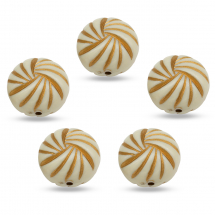 Koraliki Akrylowe "Paryż" 23x16mm 5szt (13WB15648)