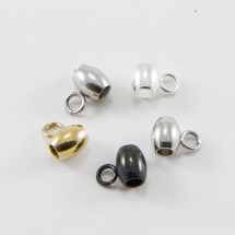 Krawatka do Biżuterii Stal Nierdzewna 7x5x4mm Otwór 2mm Kolor: Mix Kolorów 5szt (13WB16464)