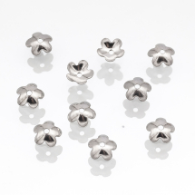 Nakładki na Koraliki Stal Nierdzewna 6x2mm 10szt/opakowanie (13WB16546)