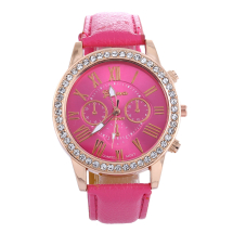 Zegarek Kwarcowy ze Cyrkoniami, Geneva SW Rose, 40mm, 1szt (13WB16630)