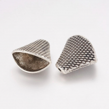 Stożek Nakładki na Koraliki Stop Metalowy 18х20х11.5mm Kolor: Antyczne Srebro 10szt/opakowanie (13WB16800)