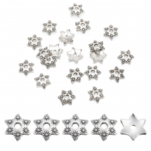 Nakładki na Koraliki Stop Metalowy 9x2mm Kolor: Antyczne Srebro 20szt/opakowanie (13WB16807)