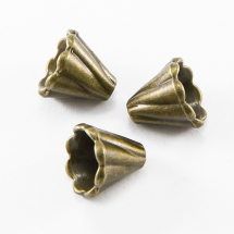 Stożek Nakładki na Koraliki Stop Metalowy 13x12mm Kolor: Bronze 10szt/opakowanie (13WB16818)