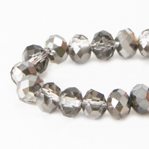 Koraliki Szklane Galwanizacja Fasetowane, 4x3mm 150szt/48cm/sznur (13WB16880)