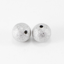 Koraliki Diamentowany Mosiądz 10mm Kolor: Platyna 10szt (13WB16985)