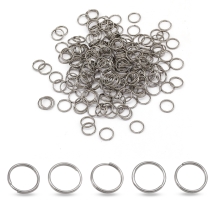Кільця Подвійні Сполучні Нержавіюча Сталь, 8х0.6мм, (13WB17069)