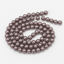 Perła Szkło Błyszczące, 10mm 85szt/85cm/sznur (Q6WB459)