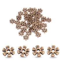 Koraliki Dystansowe Stopowy Biżuterii 8х8х2mm Miedź 50szt (13WB17344)