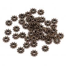 Koraliki Dystansowe Stopowy Biżuterii 9х3mm Miedź 50szt (13WB17387)