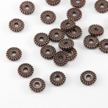 Koraliki Dystansowe Stopowy Biżuterii 7х2mm Miedź 30szt (13WB17414)