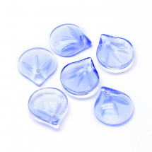 Zawieszka Szklana 15x13.5x4mm Otwór 1.2mm Kolor: Fioletowy 5szt (13WB17473)