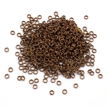 Ogniwka Pojedynczy Żelazne 4х0.7mm Kolor: Miedź 1300szt/50g/opakowanie (13WB17518)