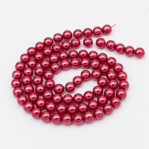 Perła Szkło Błyszczące , 10mm 85szt/85cm/sznur (13WB17615)