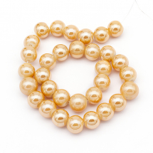 Perła Szkło Błyszczące , 12mm 32szt/38cm/sznur (13WB17671)