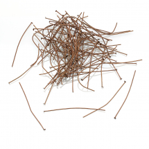 Піни Гвоздики, Плоска Капелюшок, Залізо, Колір: Мідь, Розмір: 60х0.7мм, 25г / близько 120шт, (13WB17687)