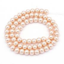 Perła Szkło Błyszczące Eko-Farba 6mm 72szt/43cm/sznur (13WB17841)