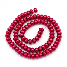 Perła Szkło Błyszczące Eko-Farba 6x4mm 94szt/38cm/sznur (13WB17852)