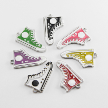 Кулон Кеди, Металу, Емальований, Колір: Мікс, Розмір: 30x17x2мм, Отвір 1.5мм, (13WB17980)