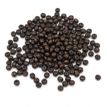 Koraliki Naturalne Drewniane, Barwione, 6x4-5mm, Brązowy, około 670szt / 50g (13WB17997)