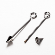Szpilki Haczyki Mosiądz 52-59х6mm Kolor: Stal na Broń 2szt (13WB18219)